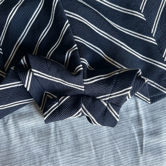 YA Los Angeles Navy and White Striped Women's Shorts - Picture 4 of 5